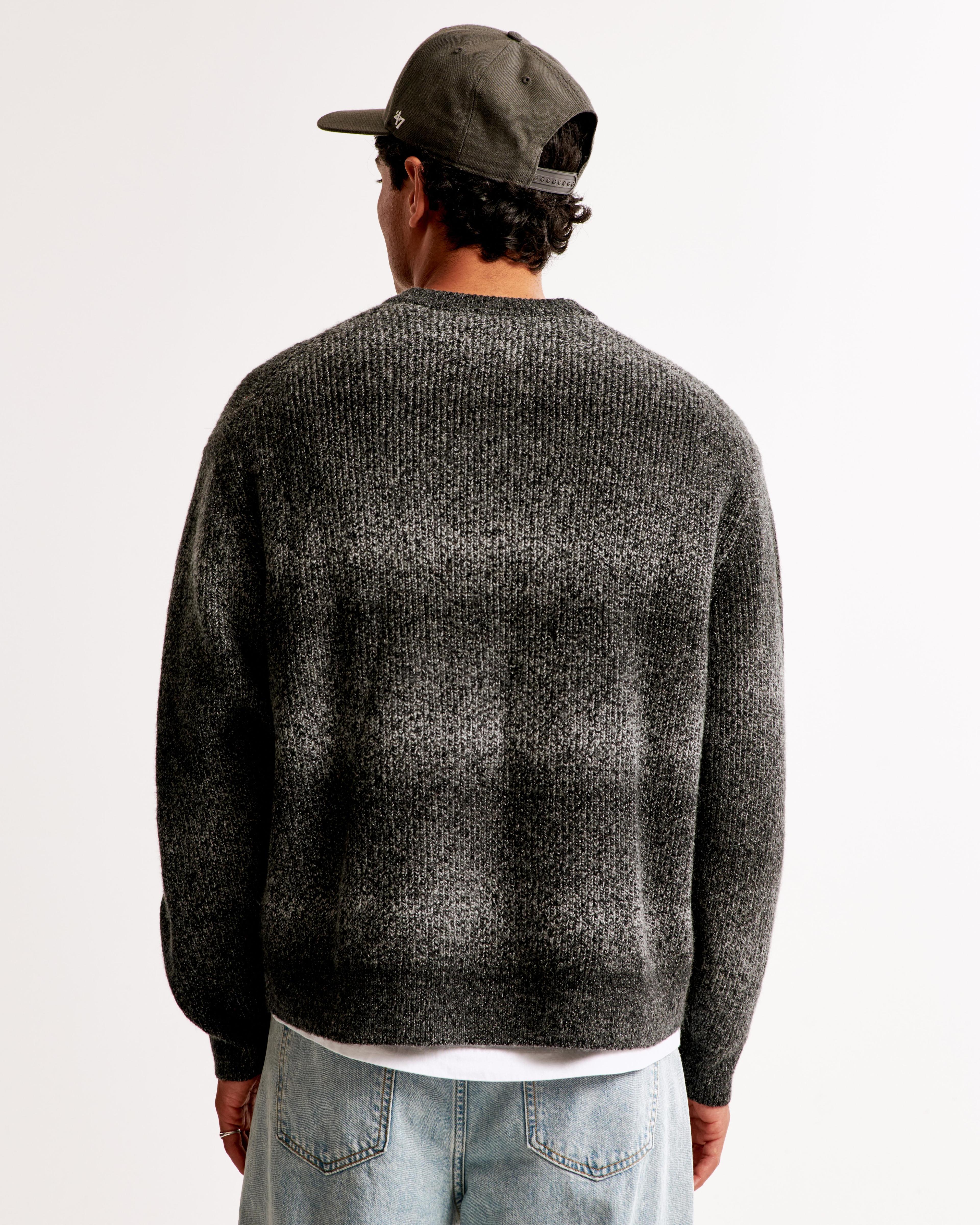 Oversized Marled Crew Sweater Product Image