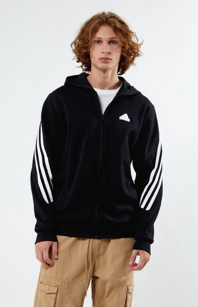 Adidas Men's Essentials Fleece 3-Stripe Full Zip Hoodie Product Image