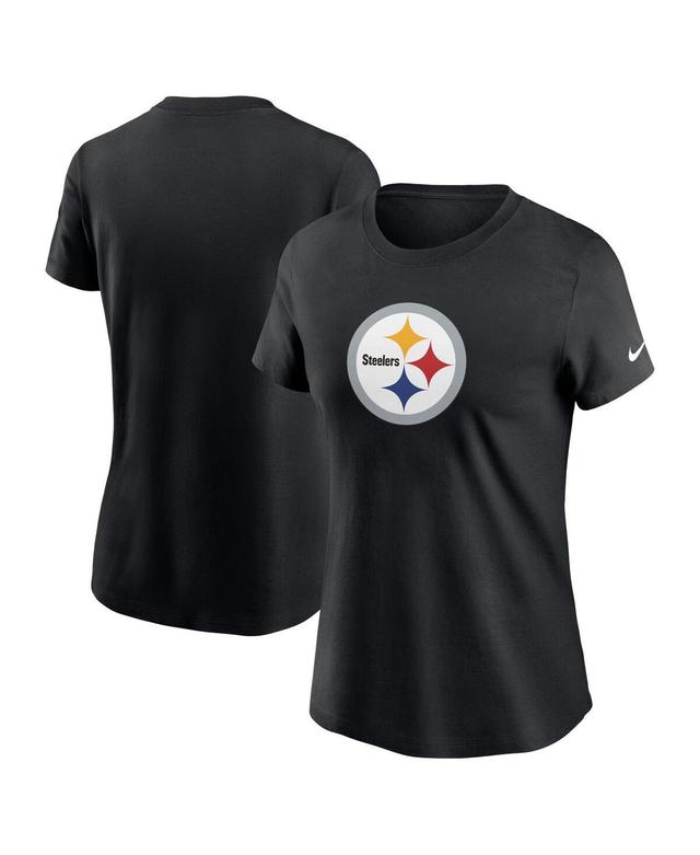 Nike Womens Black Pittsburgh Steelers Primary Logo T-Shirt Product Image