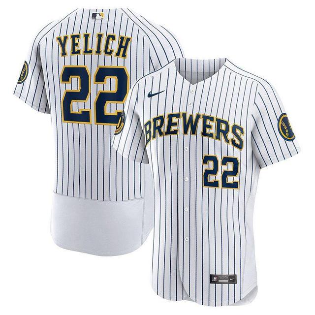 Mens Nike Christian Yelich Milwaukee Brewers Alternate Authentic Player Jersey Product Image