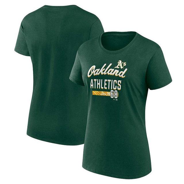 Womens Fanatics Branded Oakland Athletics Logo Fitted T-Shirt Product Image