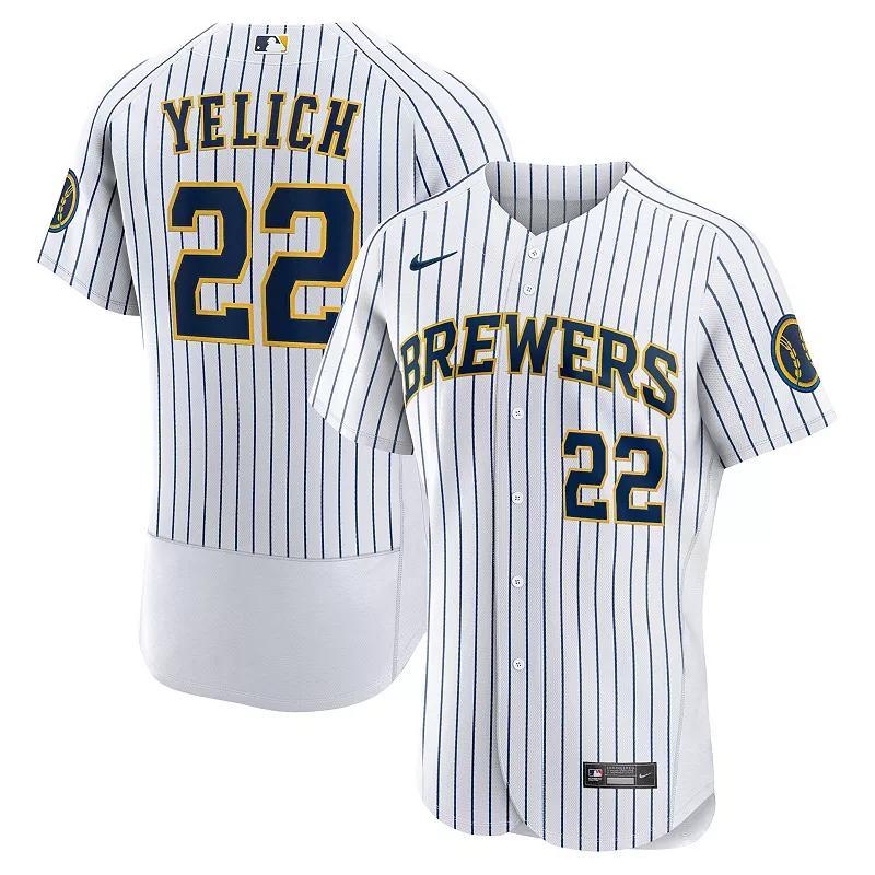 Mens Nike Christian Yelich Milwaukee Brewers Team Alternate Authentic Player Jersey product image