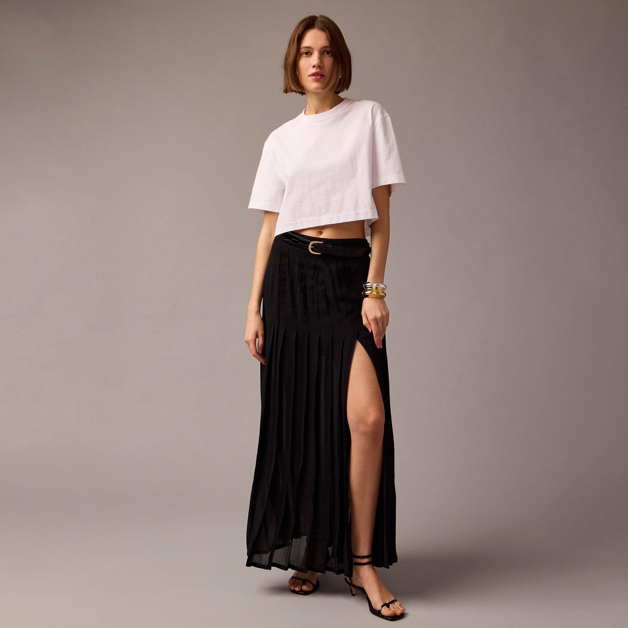 Collection maxi skirt in lightweight chiffon Product Image