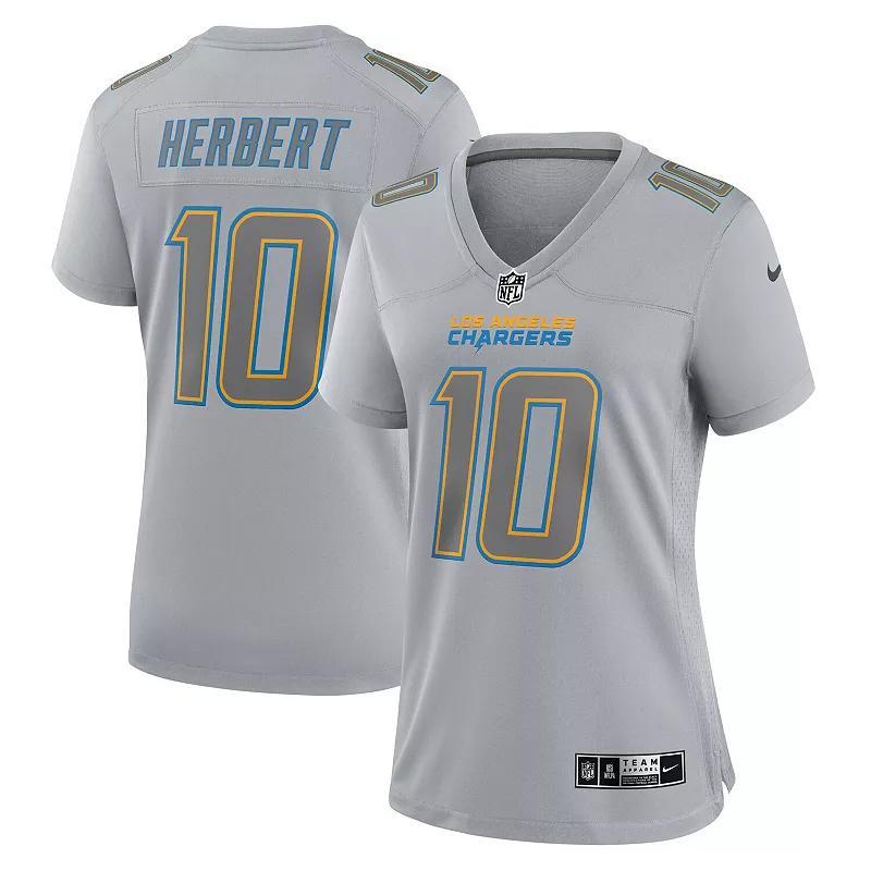 Womens Nike Justin Herbert Gray Los Angeles Chargers Atmosphere Fashion Game Jersey Product Image