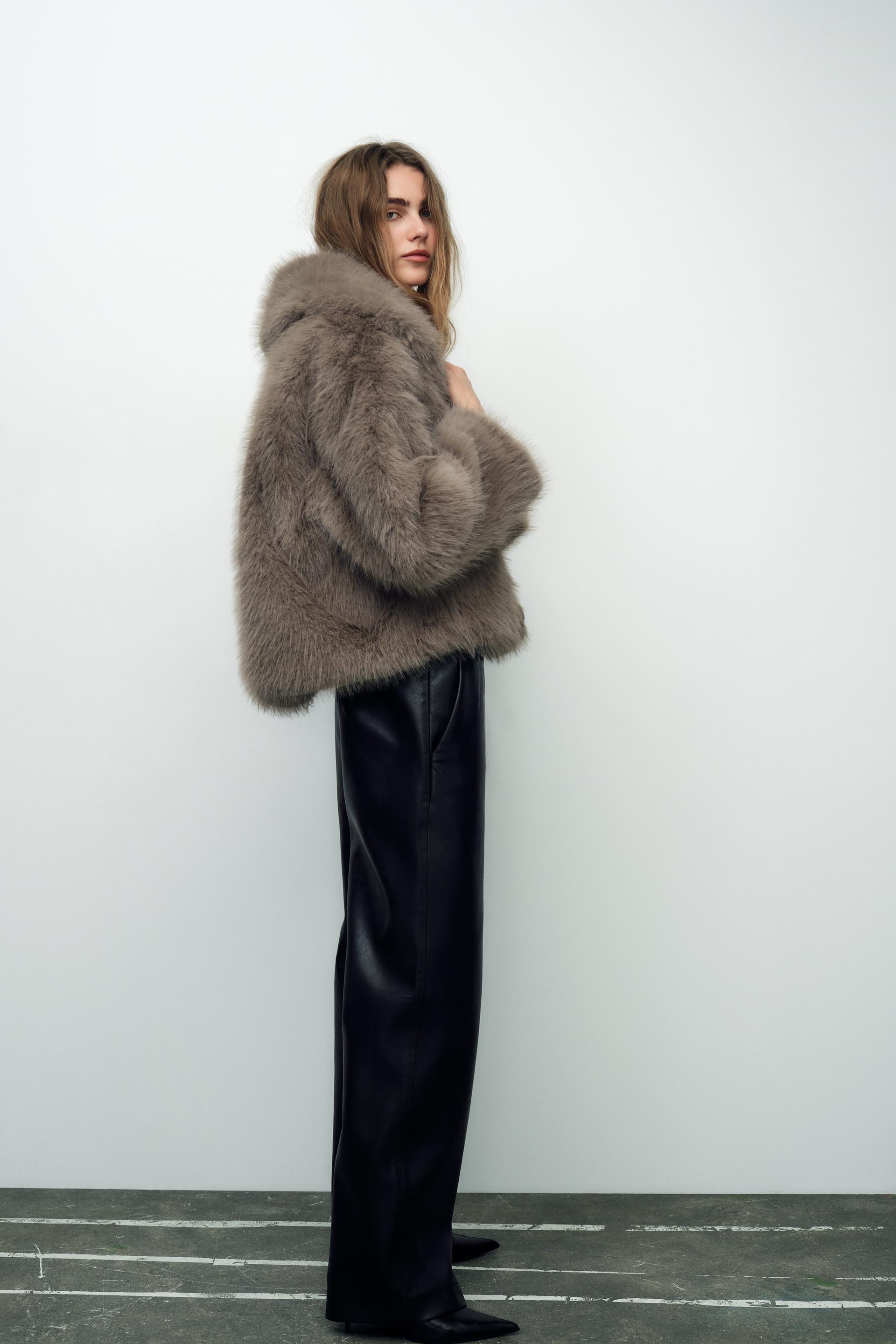 FAUX FUR SHORT COAT Product Image