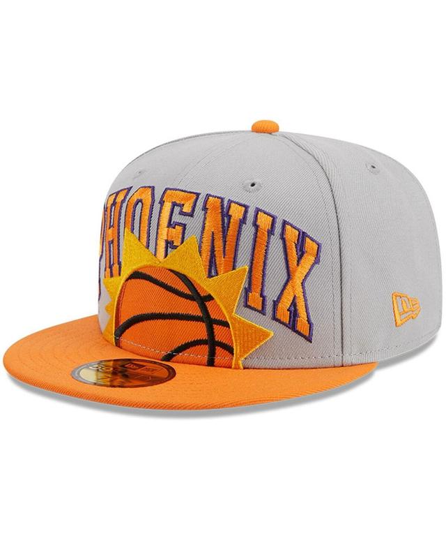 Mens New Era Gray/Orange Phoenix Suns Tip-Off Two-Tone 59FIFTY Fitted Hat Product Image