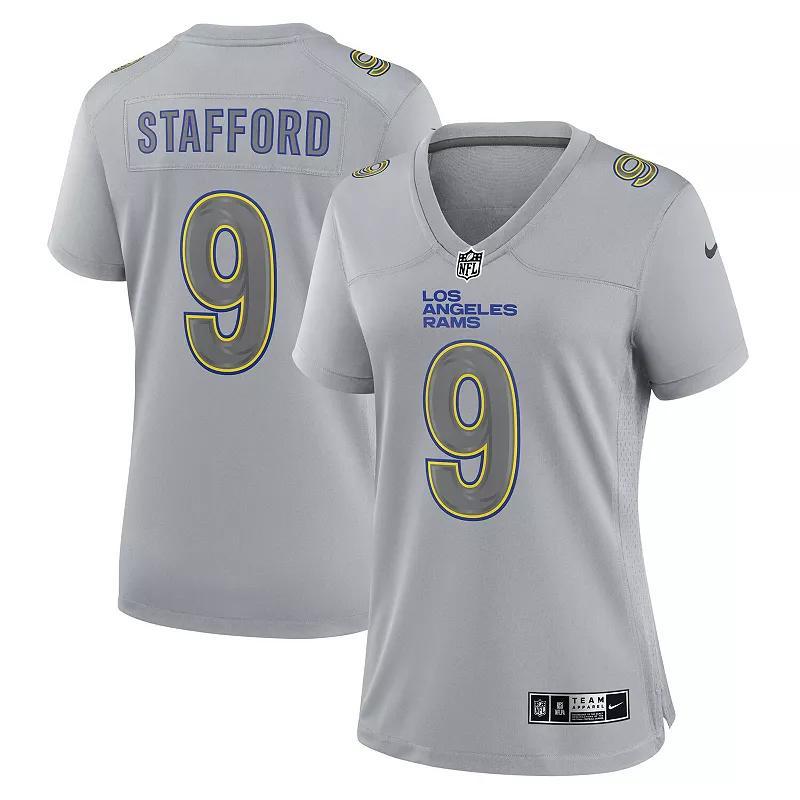 Womens Nike Matthew Stafford Gray Los Angeles Rams Atmosphere Fashion Game Jersey Product Image