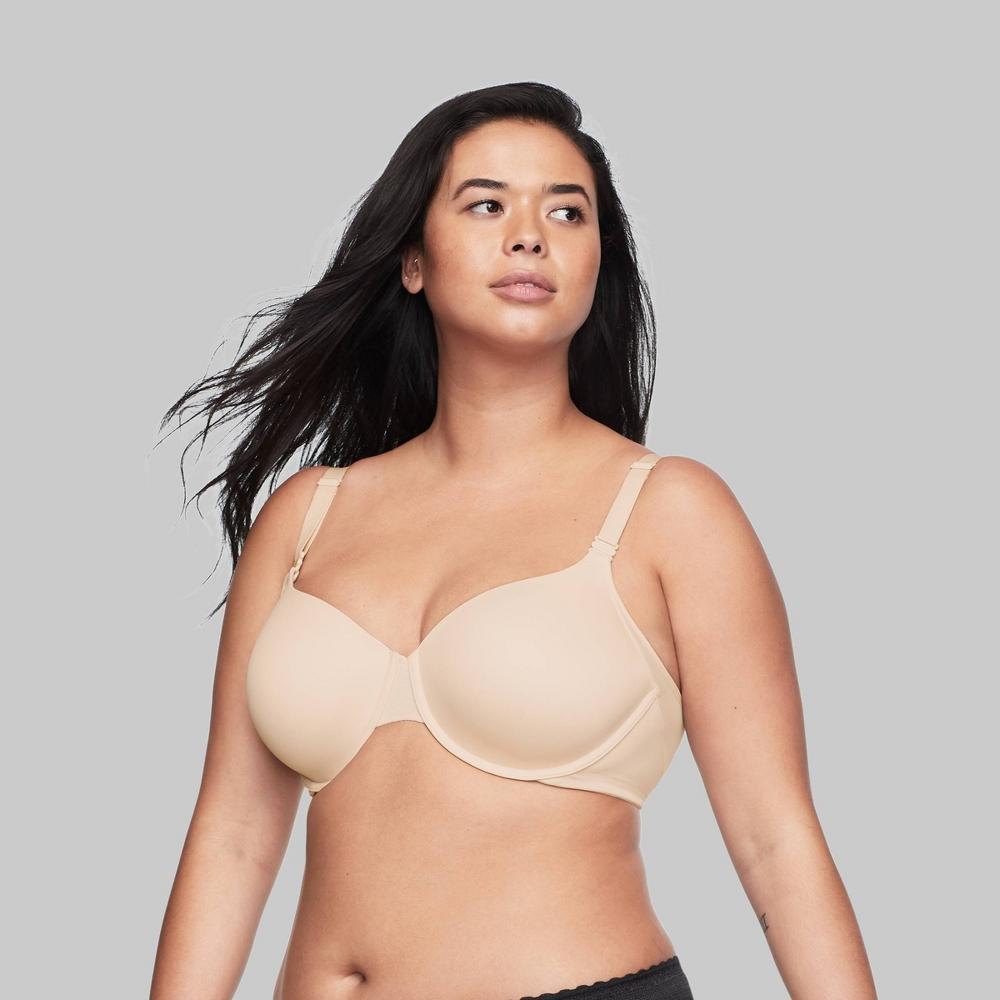 Simply Perfect by Warners Womens Underarm Smoothing Mesh Underwire Bra - Butterscotch 36B Product Image