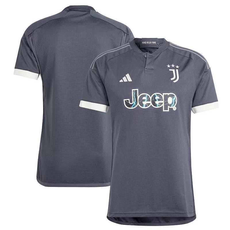 Mens adidas Gray Juventus 2023/24 Third Replica Jersey Product Image