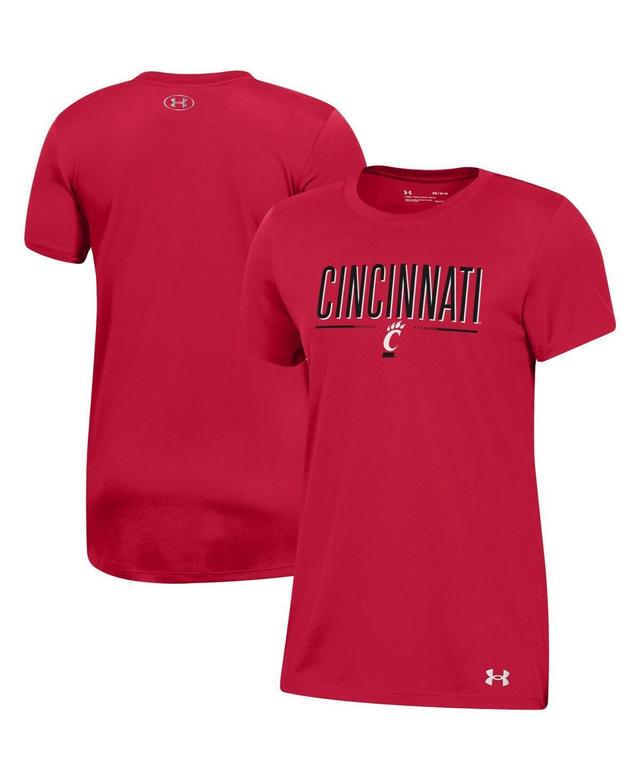 Womens Under Armour Red Cincinnati Bearcats Performance Tech Modern T-shirt Product Image