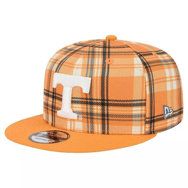 Mens New Era Tennessee Tennessee Volunteers Plaid 9FIFTY Snapback Hat Product Image