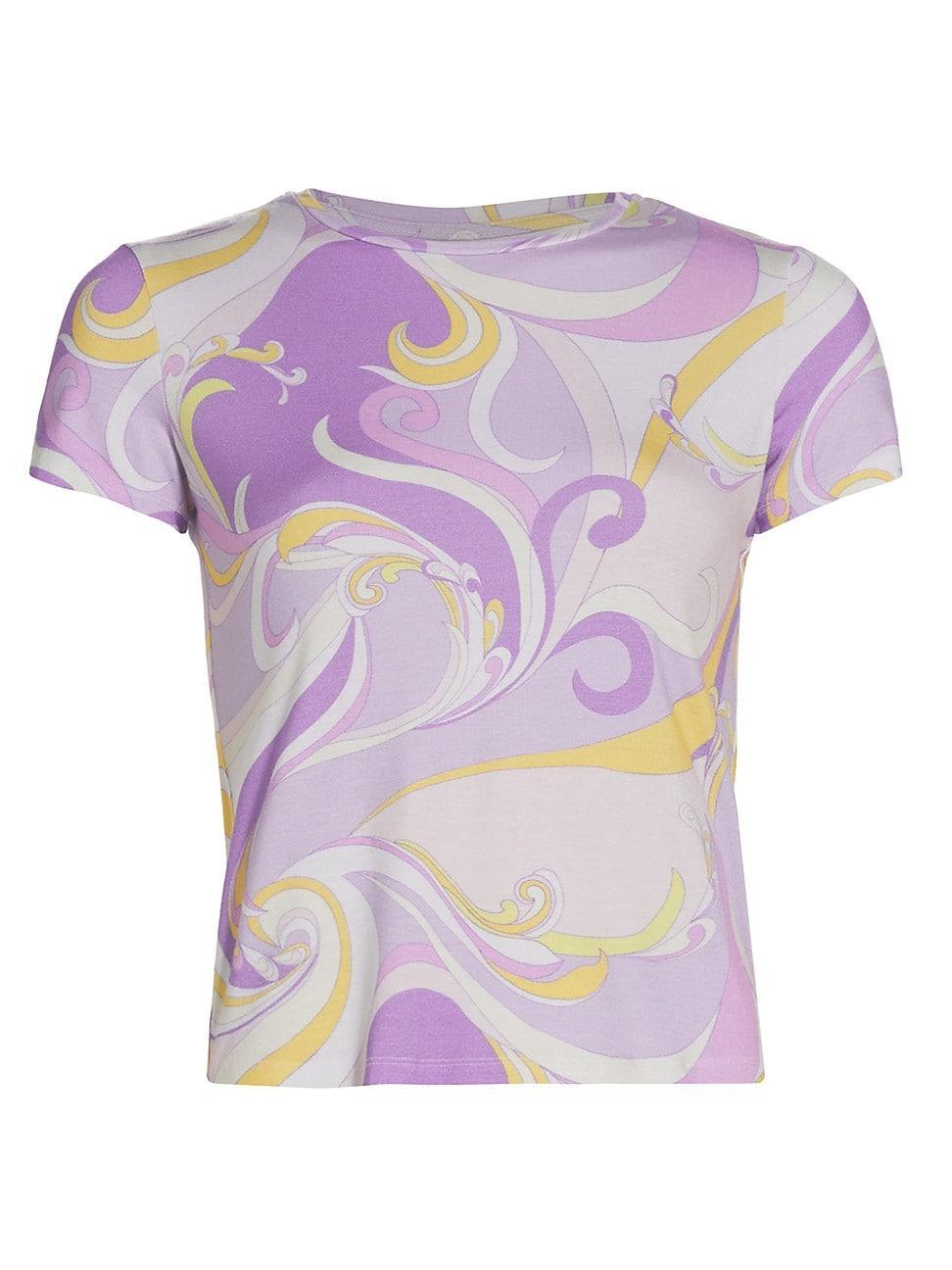 Womens Ressi Swirl Crewneck T-Shirt Product Image