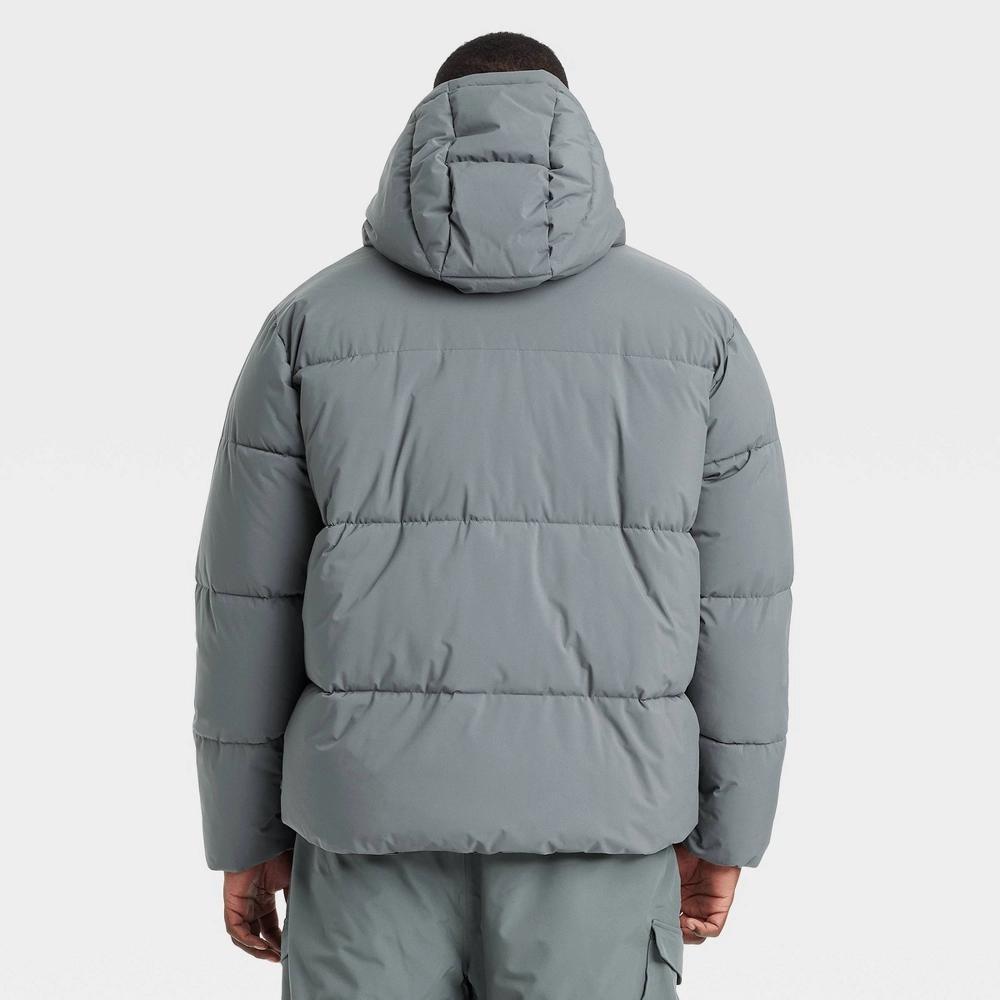 Men's Big Heavy Puffer Jacket - All In Motion™ Gray 2XL Product Image