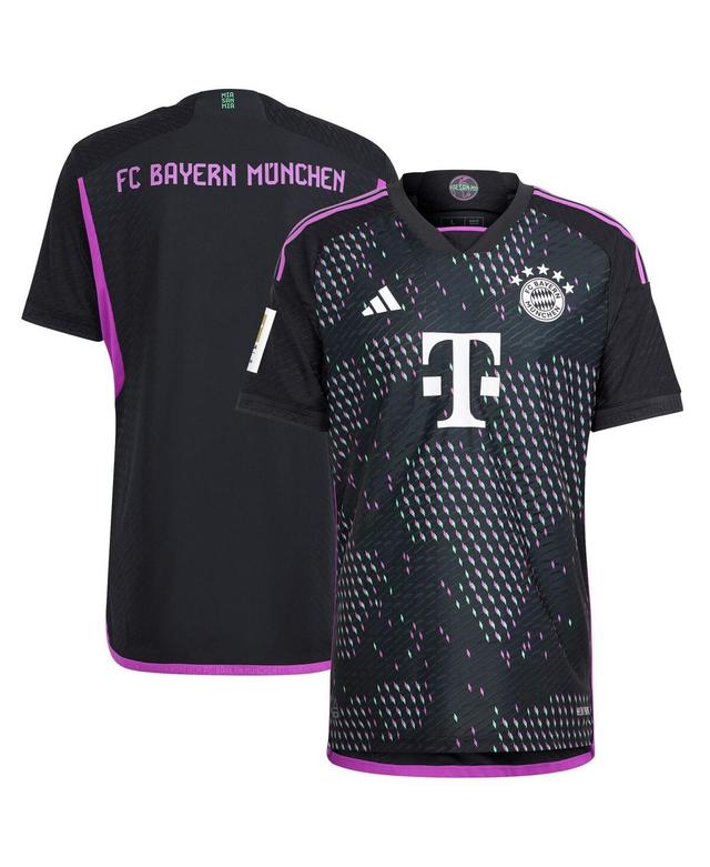 Mens adidas Black Bayern Munich 2023/24 Away Authentic Patch Jersey - Black Product Image