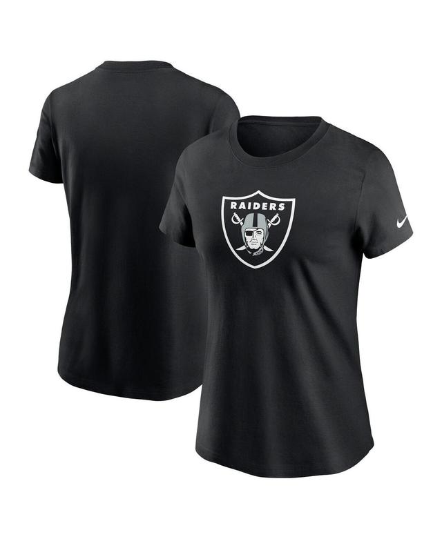 Nike Womens Black Las Vegas Raiders Primary Logo T-Shirt Product Image