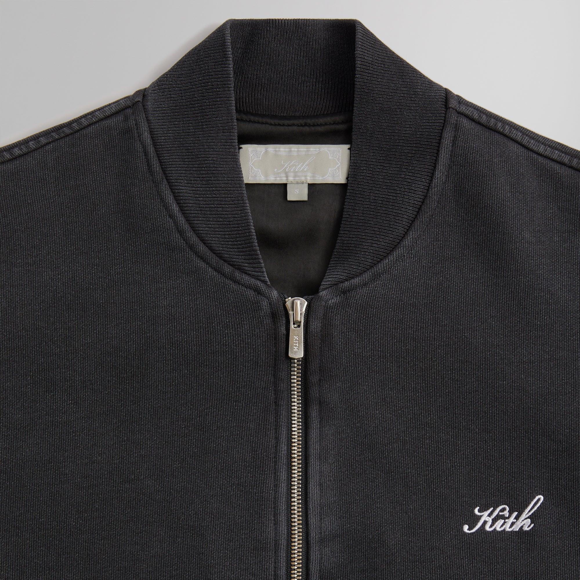 Kith Fleece Avery Bomber Jacket - Black Male Product Image