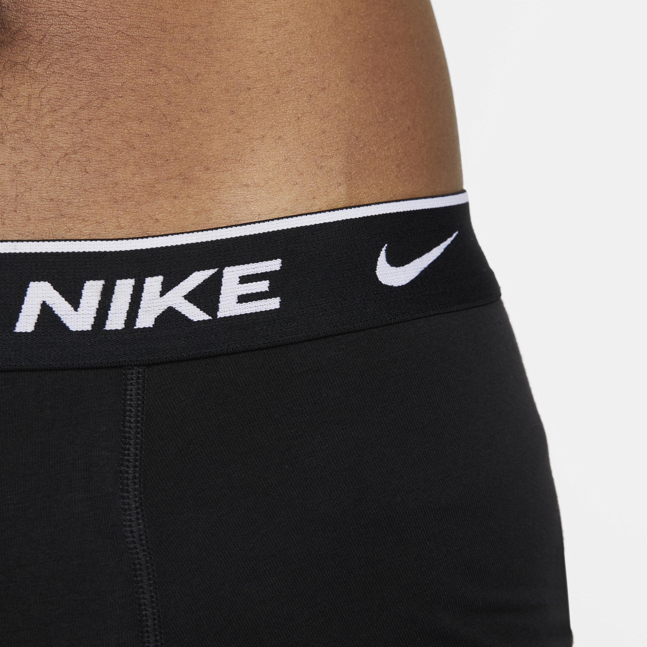 Mens Nike Dri-FIT Essential 3-pack Stretch Long-Leg Boxer Briefs Black Product Image