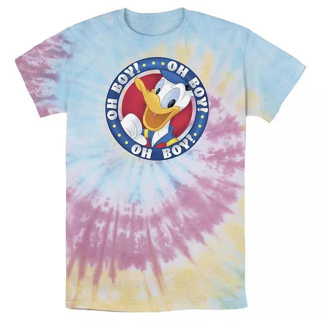 Mens Disney Mickey & Friends Donald Duck Oh Boy Oh Boy Oh Boy Bomabrd Wash Tee Product Image