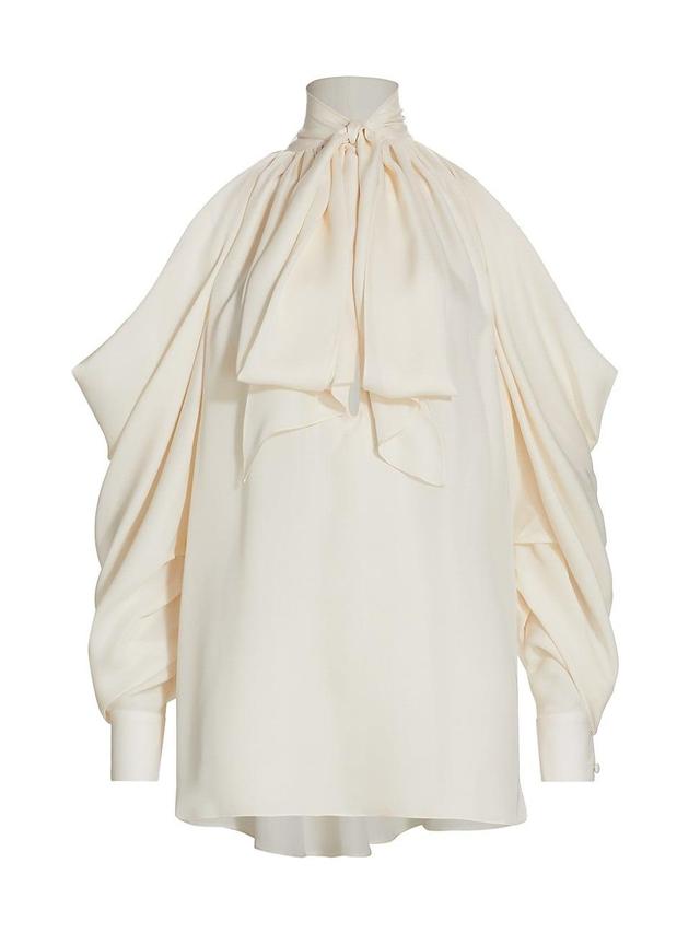 Womens Sasha Silk Off-The-Shoulder Blouse Product Image