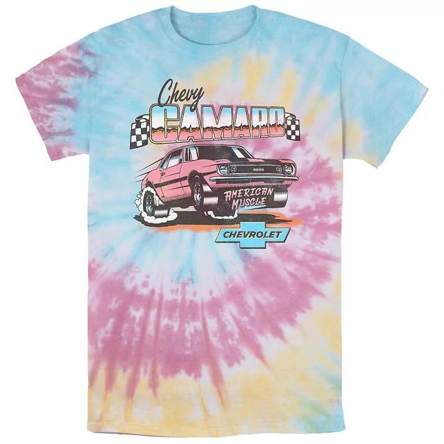 Mens Chevy Camaro American Muscle Tie Dye Graphic Tee Product Image