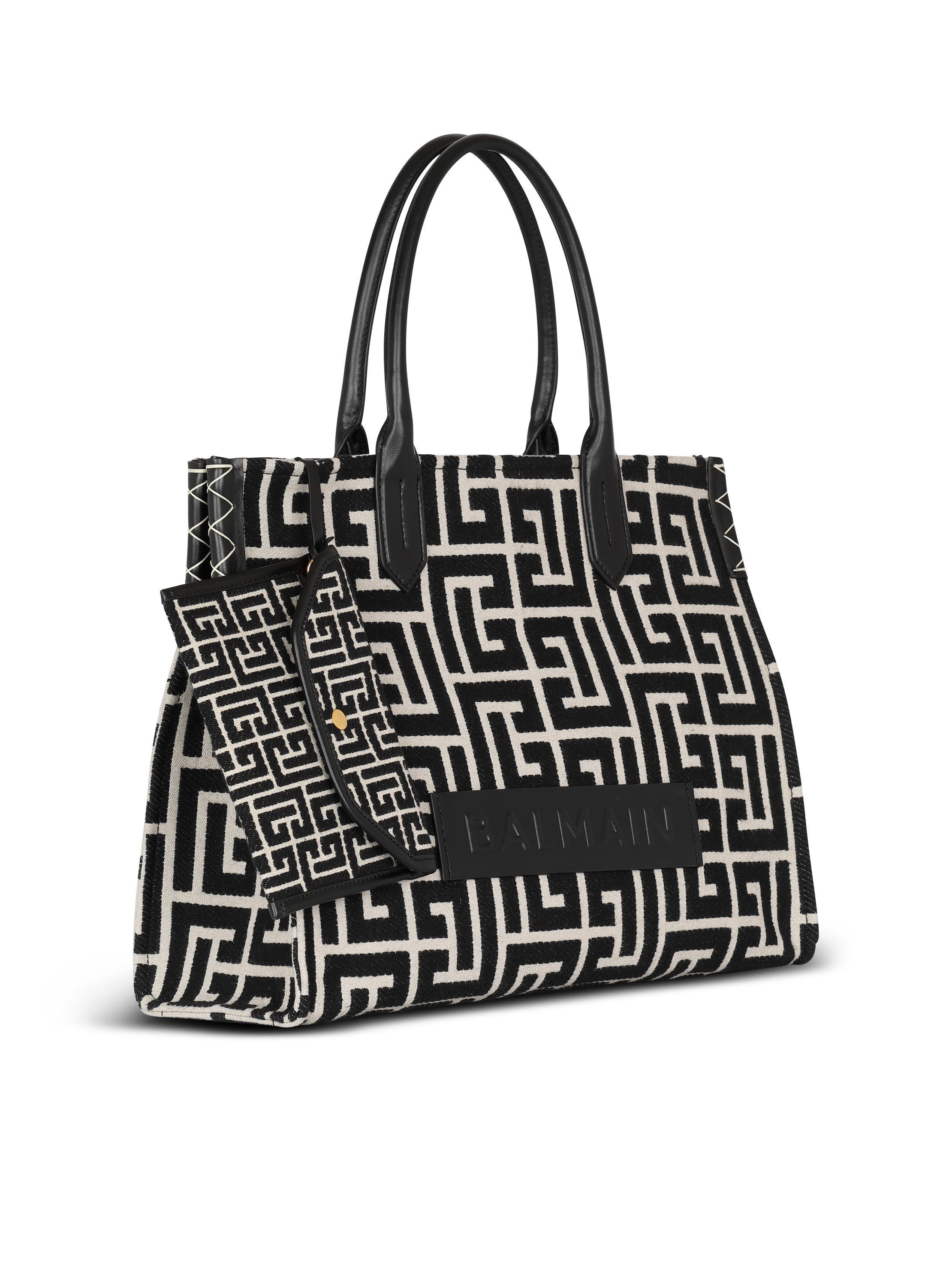 B-Army 42 monogram jacquard and leather Tote bag Product Image