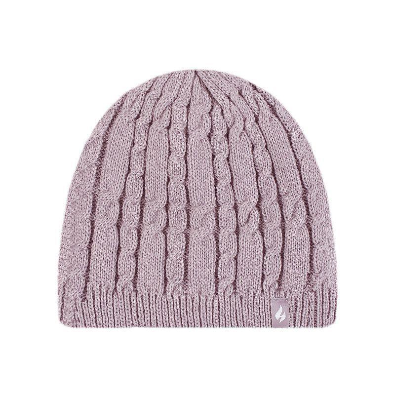 Womens Heat Holders Heatweaver Lined Cable Knit Beanie Product Image