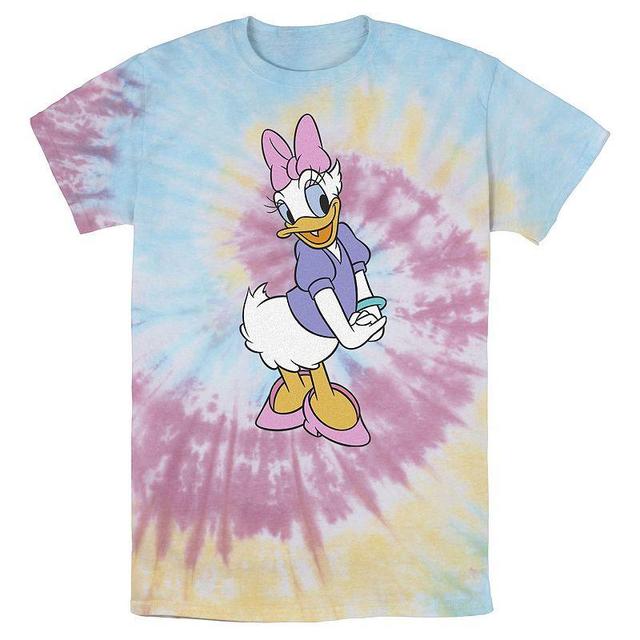 Disneys Daisy Duck Mens Traditional Pose Wash Tee Black Grey Product Image