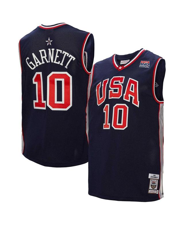 Mitchell & Ness Mens Kevin Garnett Navy Usa Basketball 2000 Authentic Jersey - Navy Product Image