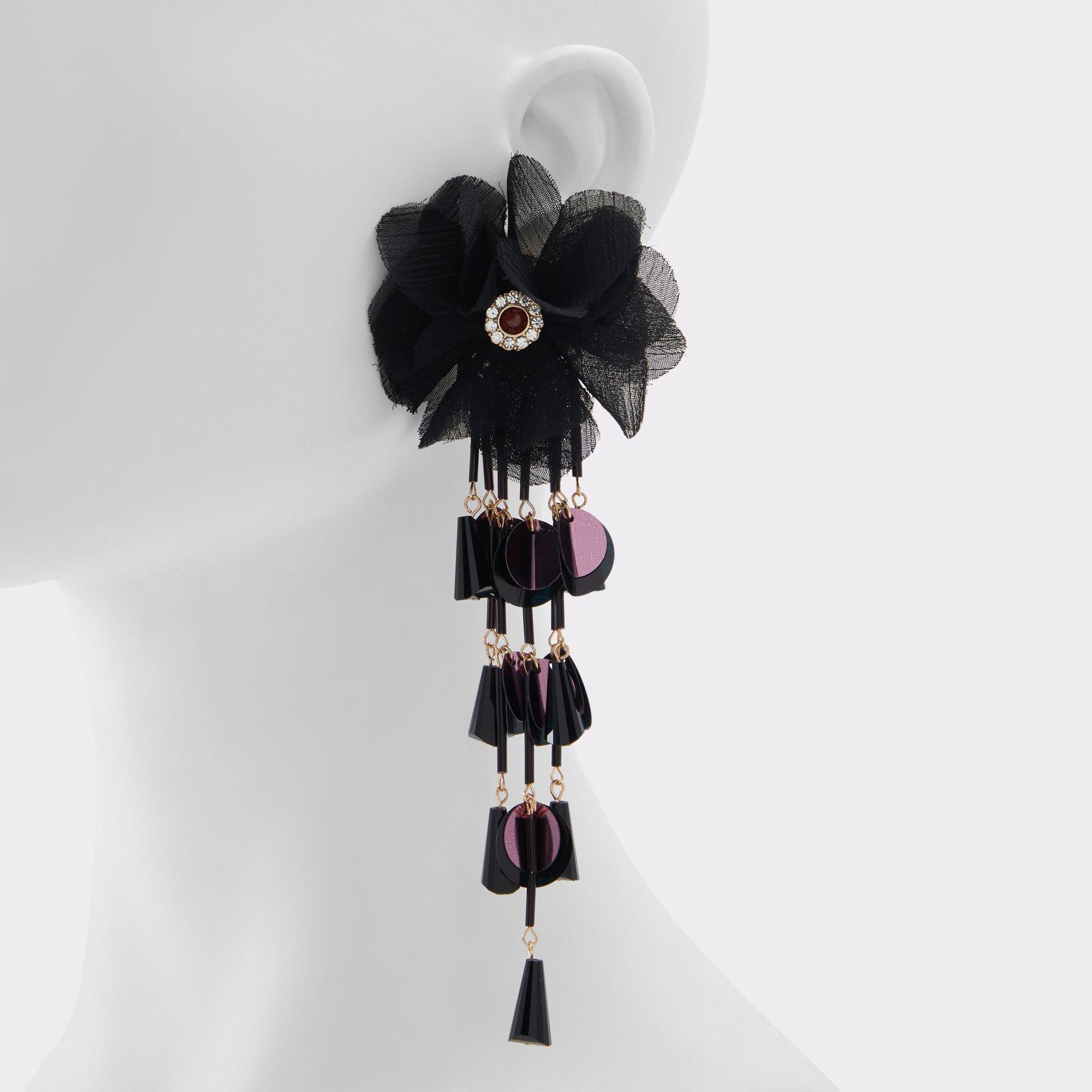 Flowerdazzle Black/Gold Multi Women's Earrings | ALDO US Product Image