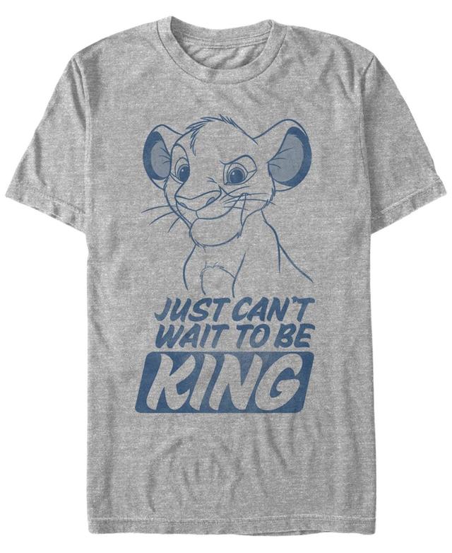 Disney Mens The Lion King Young Simba Cant Wait To Be King Short Sleeve T-Shirt Product Image