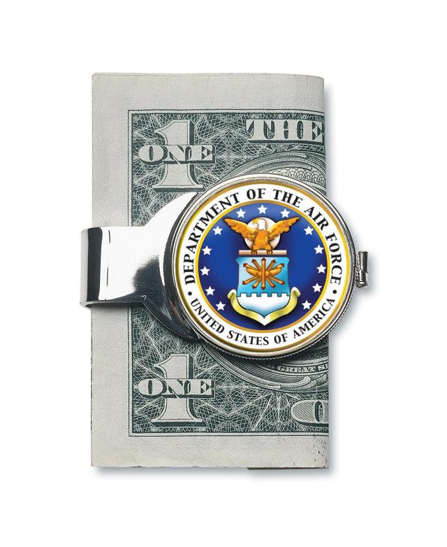 Mens American Coin Treasures Money Clip W/Colorized Air Force Jfk Half Dollar Product Image