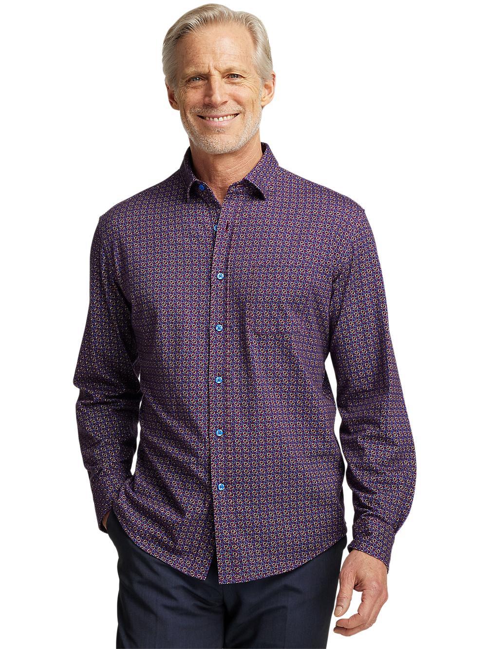 Cotton Button Front Polo - Multi Product Image