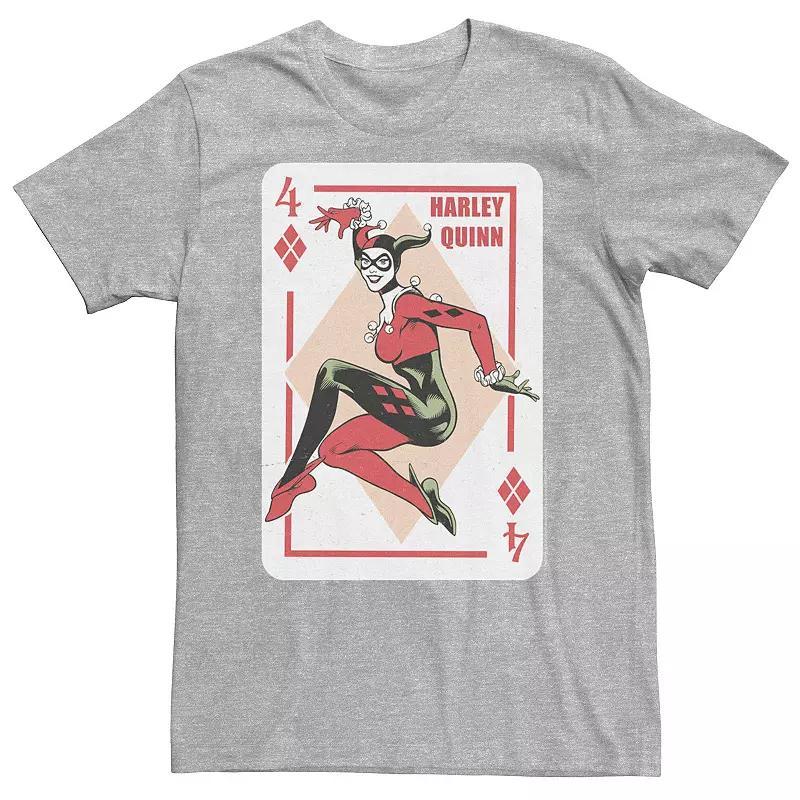 Big & Tall DC Comics Batman Harley Quinn Playing Card Tee, Mens Product Image