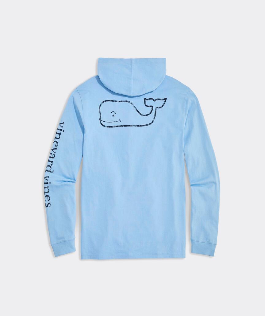 Vintage Whale Long-Sleeve Hoodie Tee Product Image