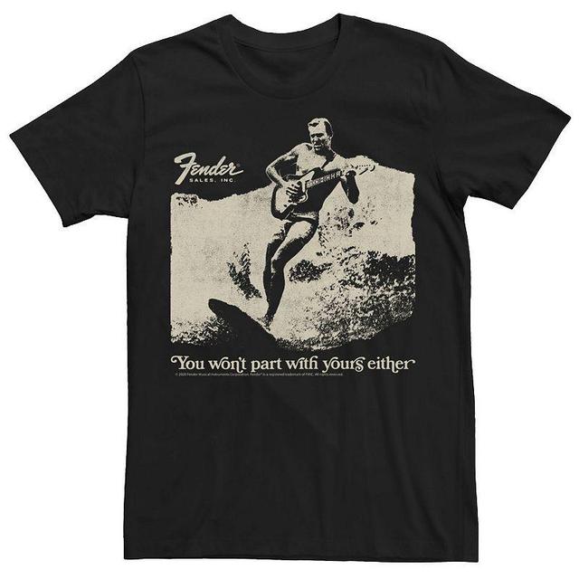 Mens Fender Vintage Surfer Graphic Tee Black Product Image