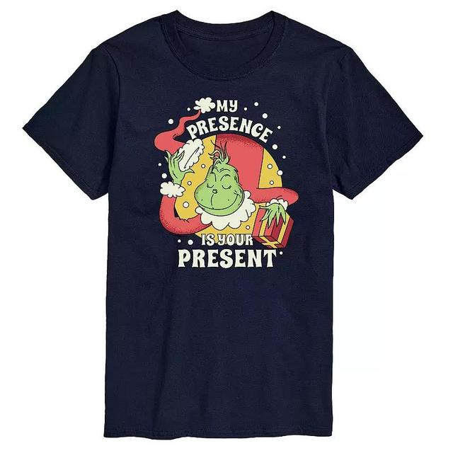 Mens Dr. Seuss The Grinch My Presence Is Your Present Graphic Tee Product Image