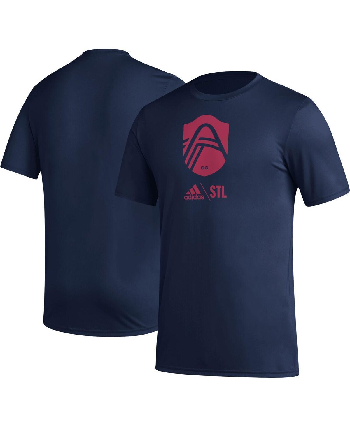 Mens adidas Blue Charlotte Fc Club Dna Performance T-shirt Product Image