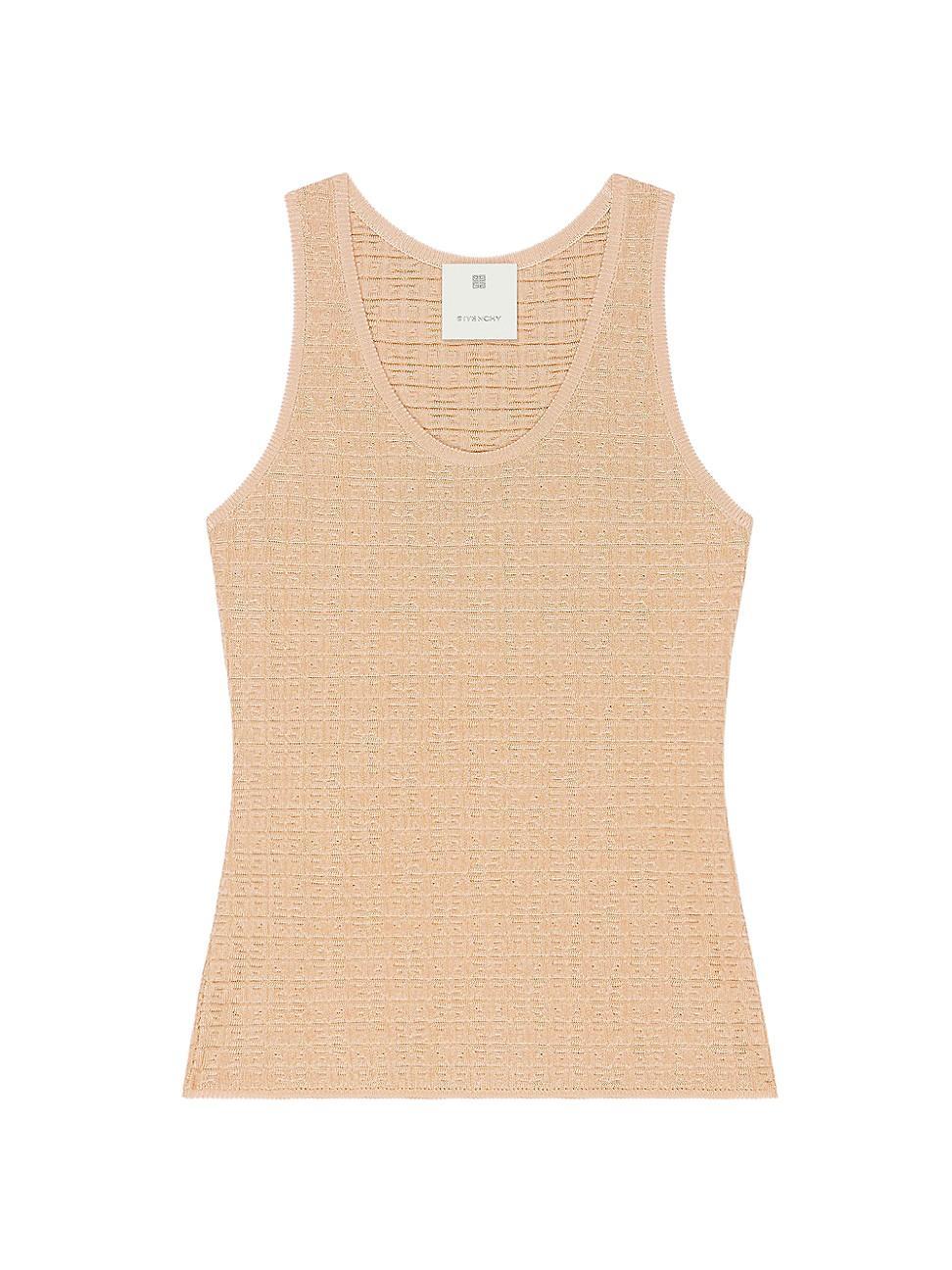 Womens Tank Top In 4G Mini Jacquard Product Image