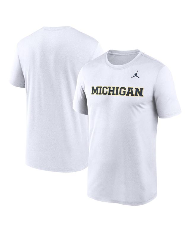 Jordan Mens Michigan Wolverines Primetime Legend Wordmark T-Shirt Product Image