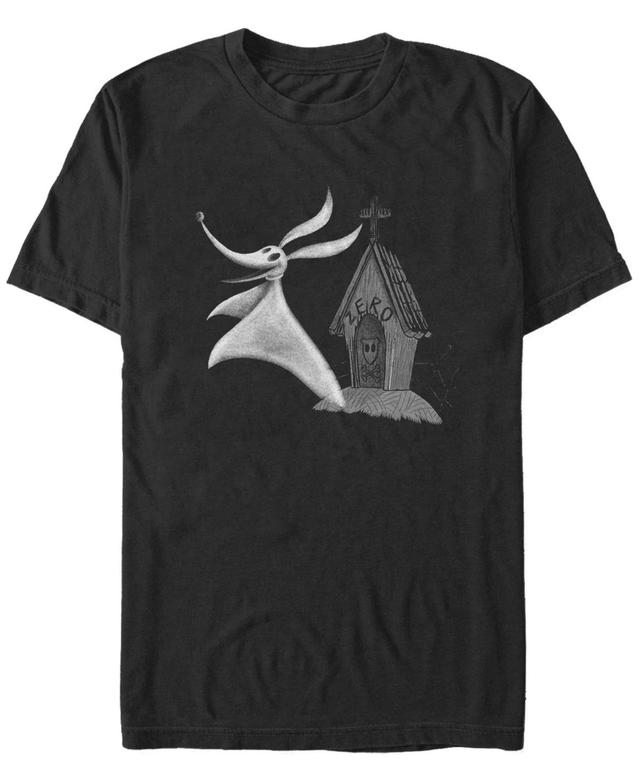 Mens Disney The Nightmare Before Christmas Zero Dog House Tee Black Product Image