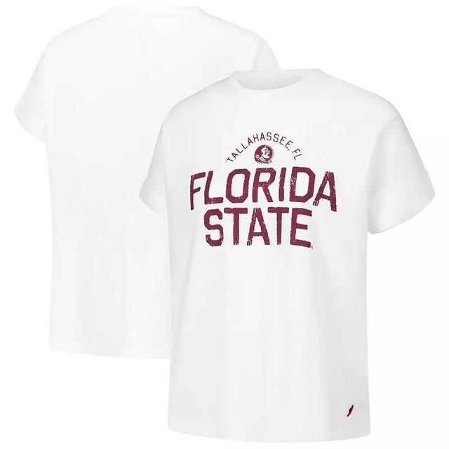 Womens League Collegiate Wear Florida State Seminoles Slub Rolled Cuff T-Shirt Product Image