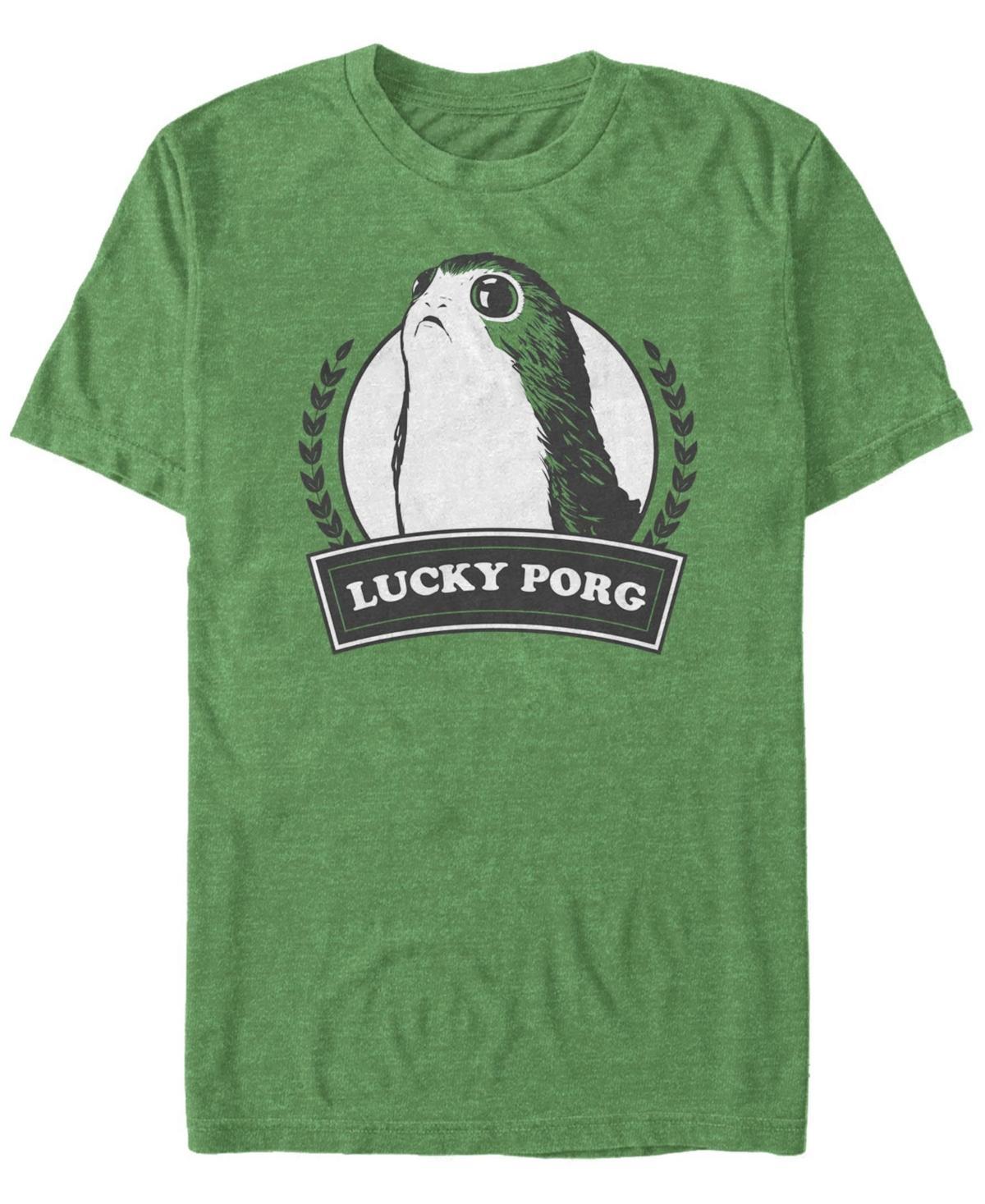 Mens Star Wars Lucky Porg St. Patricks Tee Kelly Grey Product Image