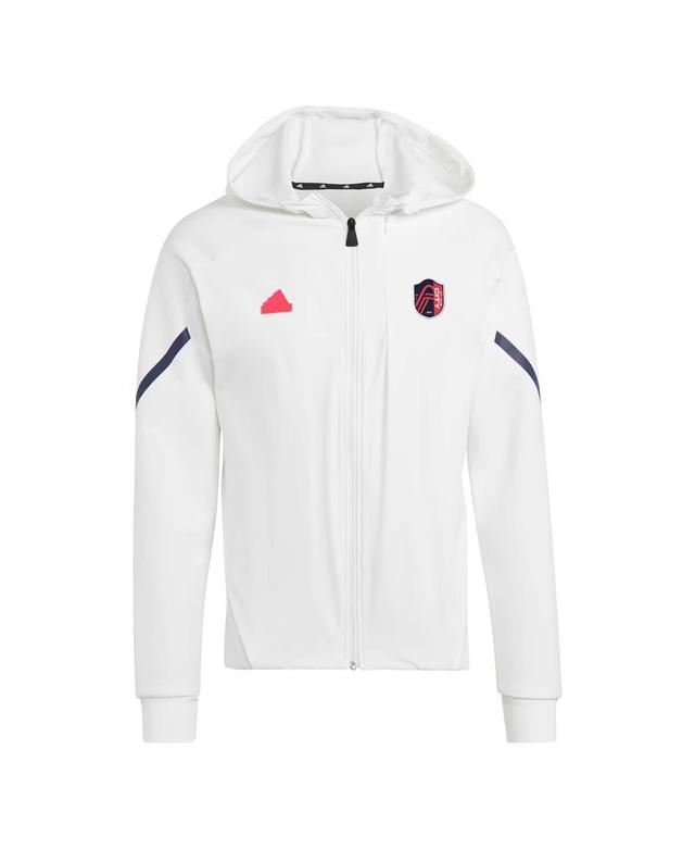 Adidas Mens White St. Louis City Sc 2024 Anthem Travel Full-Zip Jacket Product Image