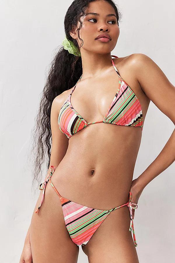 Out From Under Vertical Stripe Tie-Side Bikini Bottom Womens at Urban Outfitters Product Image