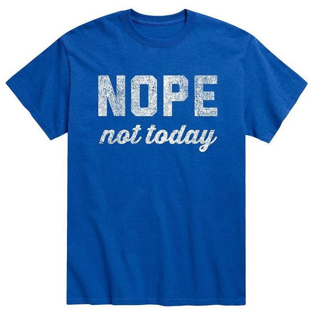 Mens Nope Not Today Tee Blue Product Image