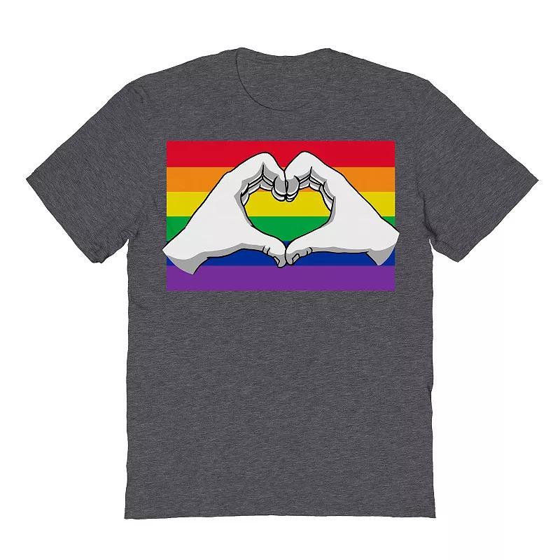 Mens COLAB89 by Threadless Pride Love Hands Pride Graphic Tee Product Image