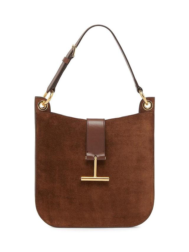 TOM FORD Small Tara Suede Top Handle Bag Product Image