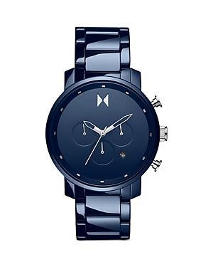 MVMT WATCHES Chronograph Ceramic Bracelet Watch, 45mm in Blue at Nordstrom Product Image