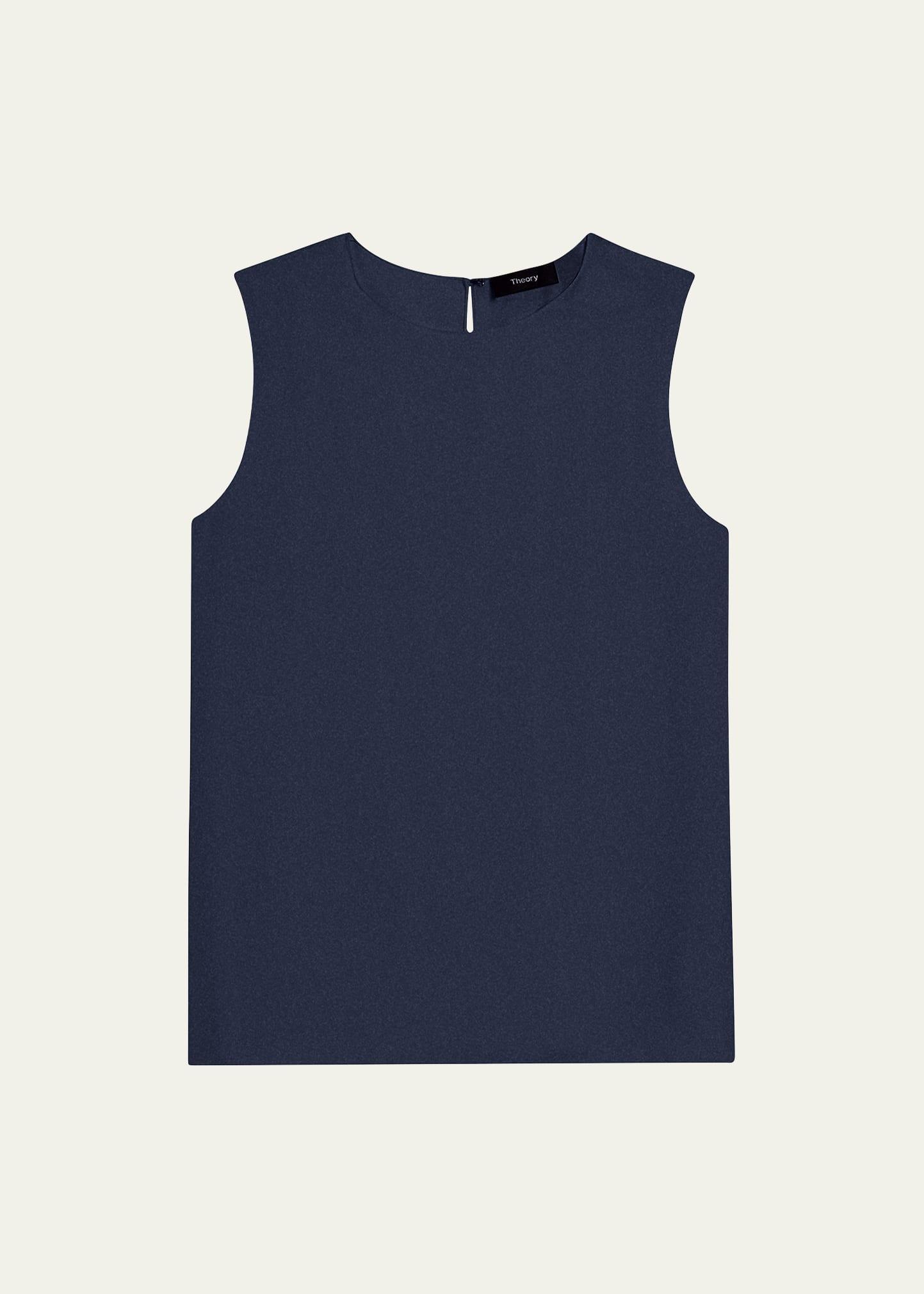 Womens Sleeveless Silk Top Product Image