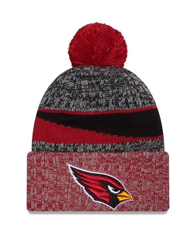 Mens New Era Black Arizona Cardinals 2023 Sideline Sport Cuffed Pom Knit Hat - Black Product Image